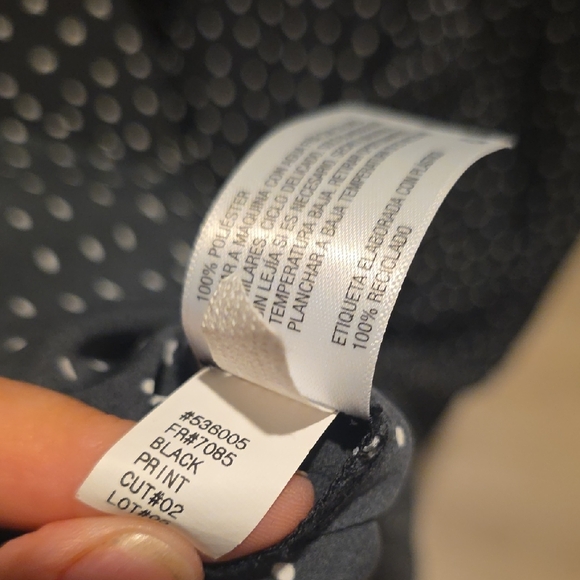 Chic Black Dress with White Dots - Picture 8 of 10